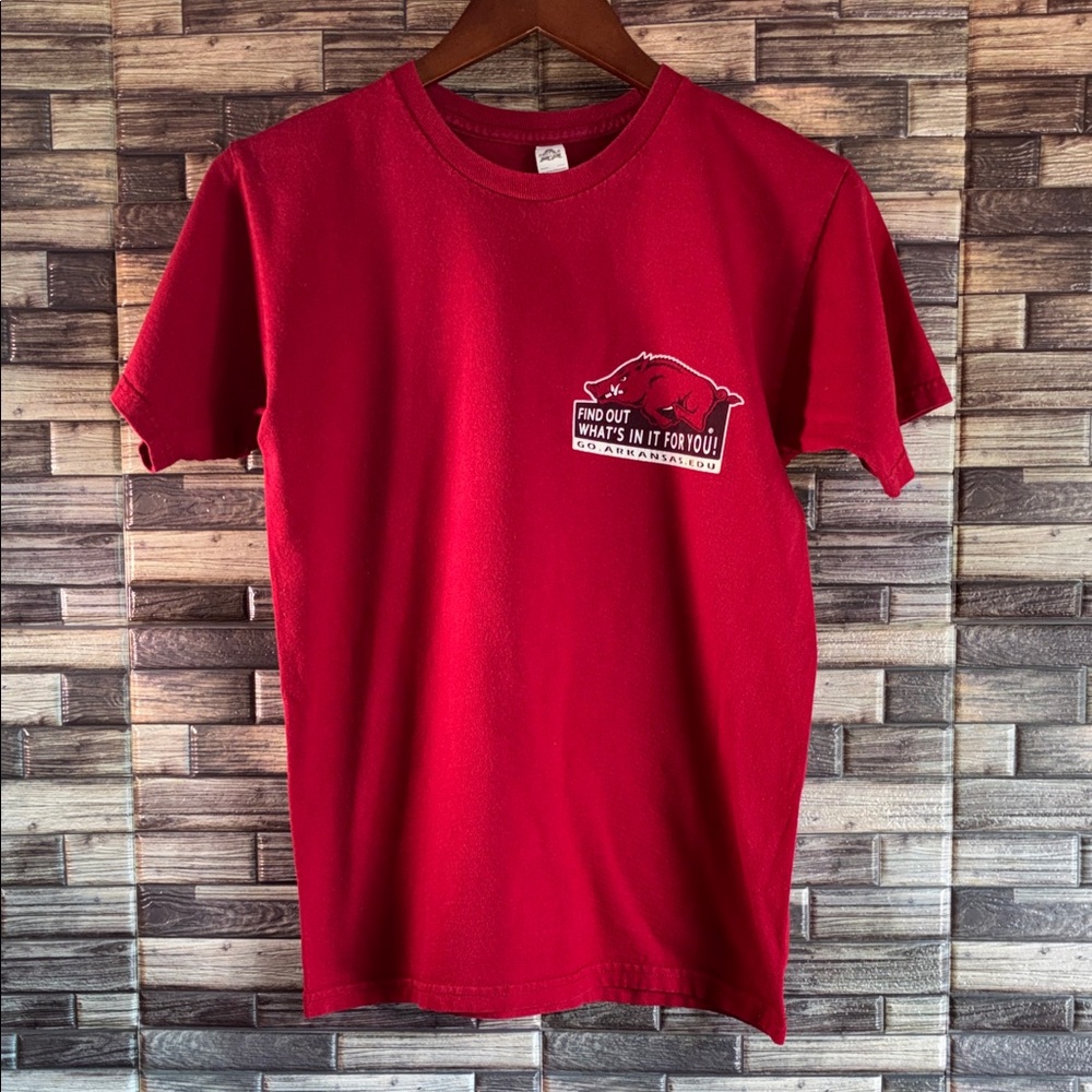 Pre Owned AlStyle Small University of Arkansas Small Red T shirt